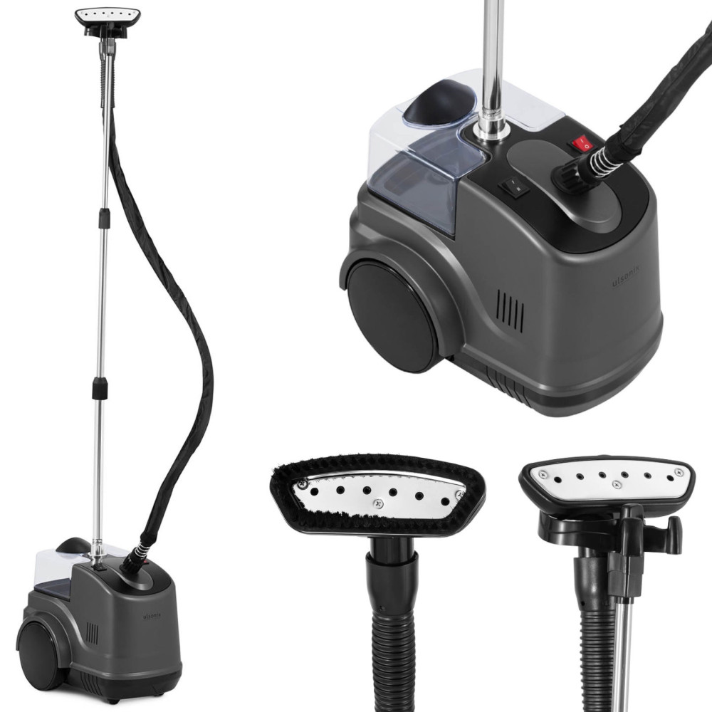 Stazione di vapore Steamer per stirare vestiti con un supporto 2 kW 2,97 l
