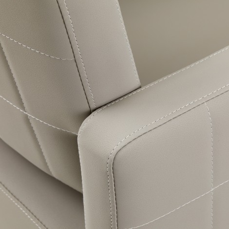 Gabbiano Ankara Gray hairdressing chair — close-up of the armrest