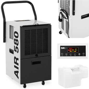 Vzduchový odvlhčovač. Absorbéry vlhkosti. Priemyselná konštrukcia 30 l / 24 H až 50 m2