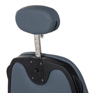 Barber's chair Gabbiano Francesco graphite with a black base second class — rear view