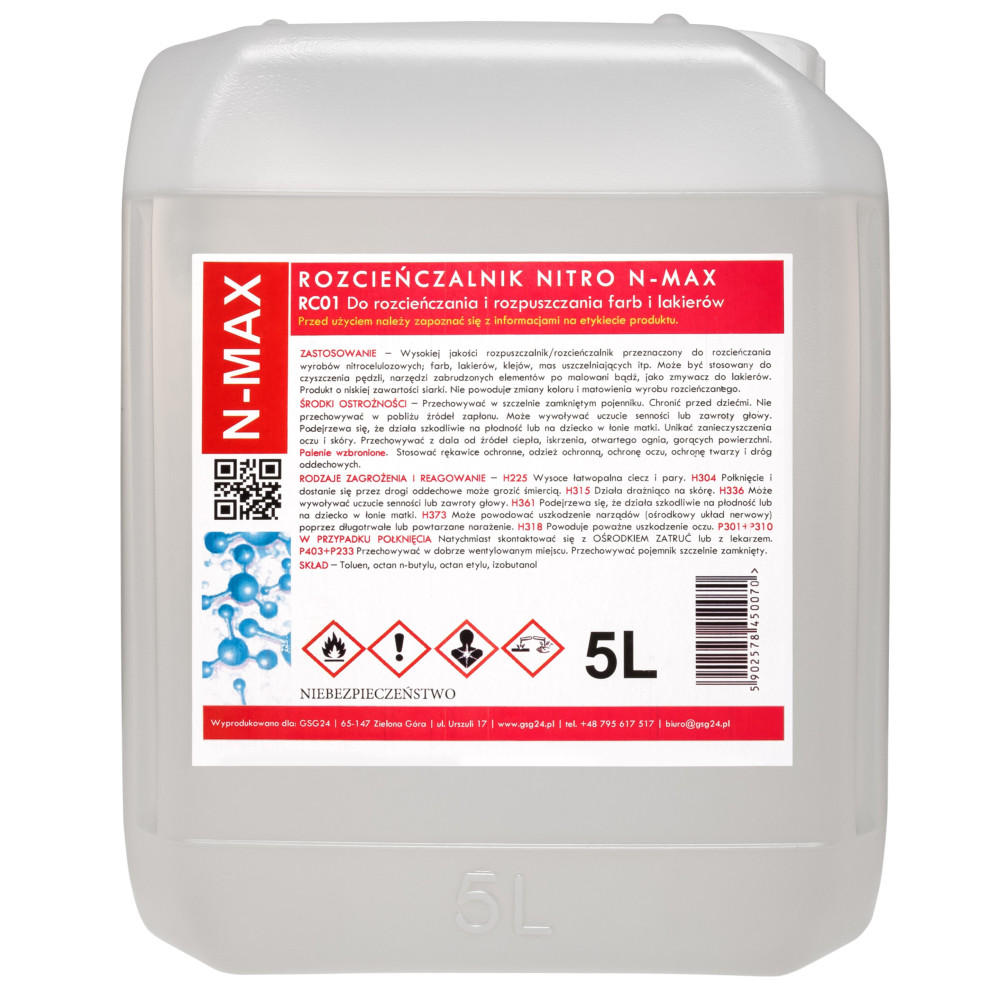 DILUNT SOLVENT NITRO RC-01 N-MAX 5L