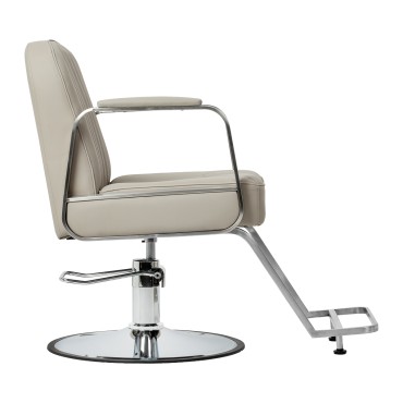 Friseurstuhl Gabbiano Acri beige — Seitenansicht