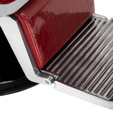 Sillón de barbero Gabbiano Royal X rojo — detalle del asiento