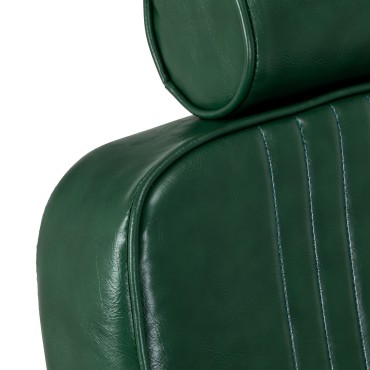 Frizerska stolica Gabbiano Royal X zelena — detaljni prikaz naslona za leđa