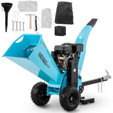 Crumbler Shredder. Rubber voor takken. Mobiel onderdak. 12 cm 15 km