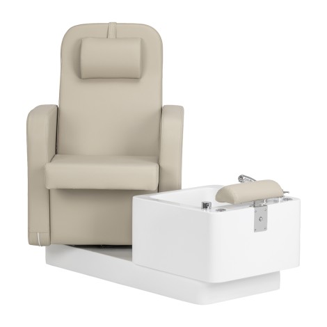 Cadeira de pedicure SPA Sillon Elysia creme — vista frontal