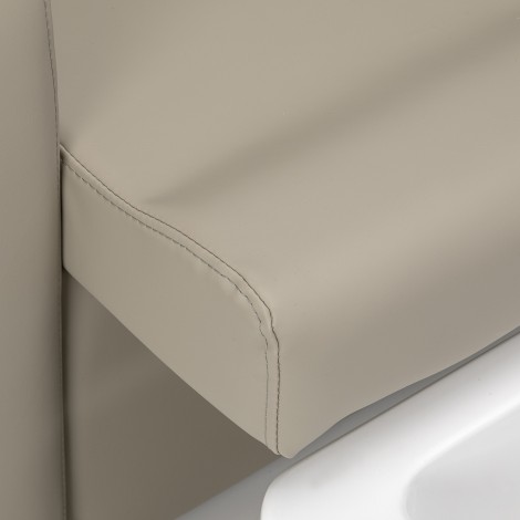 Cadeira de pedicure SPA Sillon Elysia creme — close-up do assento