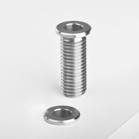 Support de lampe loupe tube inox