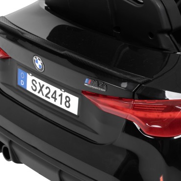 Fauteuil de coiffure enfant en forme de voiture Gabbiano BMW — gros plan étiquette