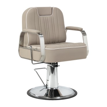 Κουρευτική καρέκλα Gabbiano Rufo μπεζ — προβολή από πλάι