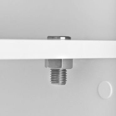 Βάση λάμπας με μεγεθυντικό φακό από σωλήνα Inox — κοντινή ετικέτα