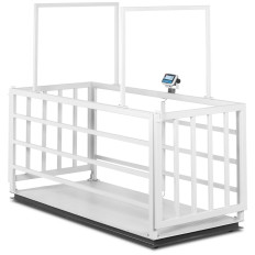 Veterinární rozsah Inventinal platforma s zvířecí klecí 3000/1 kg 110x240 cm LCD