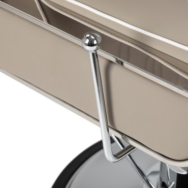 Barber stol Gabbiano Rufo beige — närbild av handtag