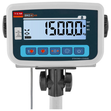 Võitlus kaalu kaubaaluste kivisöe kalibreeritud 1500 / 0,5 kg 12x120 cm LCD