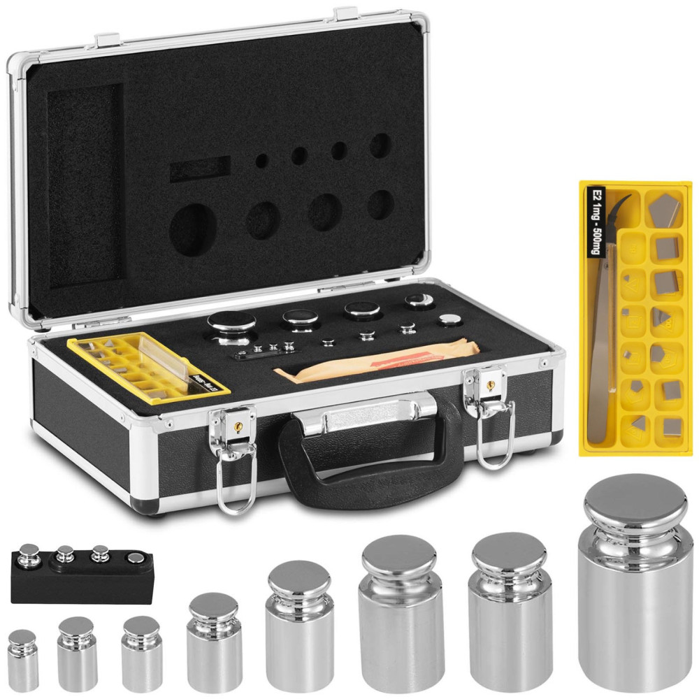 Wallpings Svars sver kalibrēšanas masu vagu OEML E2 klasei 1-500 g Uzstādīt 24 el