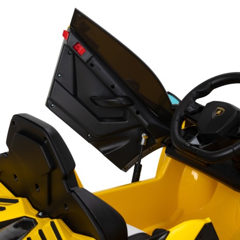 Detské kadernícke kreslo tvarované ako auto Gabbiano Lamborghini — bočný pohľad