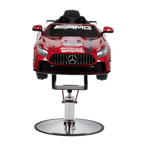 Cadeira de cabeleireiro infantil em forma de carro Gabbiano Mercedes — vista frontal
