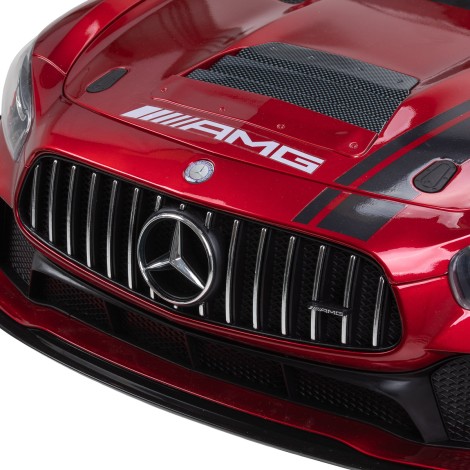 Cadeira de cabeleireiro infantil em forma de carro Gabbiano Mercedes — close-up da superfície