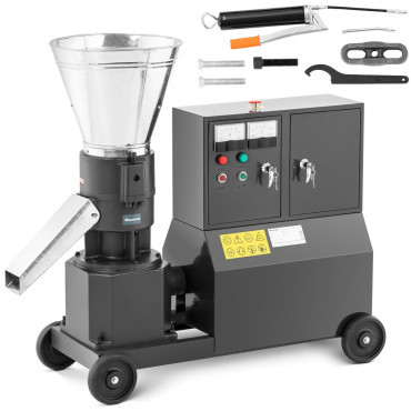 Peleciarka κοκκοποιητικοποιητή Pellet Machine πριονίτη κινητό τροφοδοσία 7,5 kW 400 V 300 kg / h śr. 200 mm