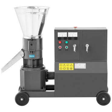 Peleciarka granulators granulu mašīna zāģbanīns Mobilā barība 7,5 kW 400 V 300 kg / h śr. 200 mm