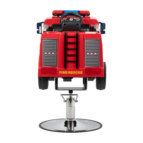 Children’s hairdressing chair Gabbiano fire engine — rear view