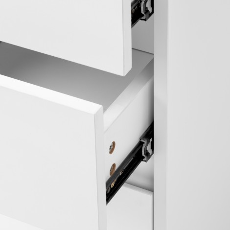 Escritorio cosmético G031 blanco — detalle del cajón