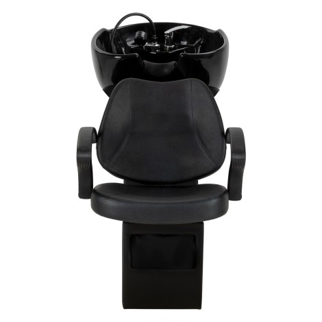Kapperswasunit Hair System Borneo zwart — vooraanzicht