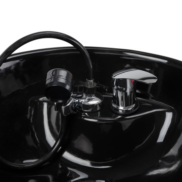 Kapperswasunit Hair System Borneo zwart — detail oppervlak
