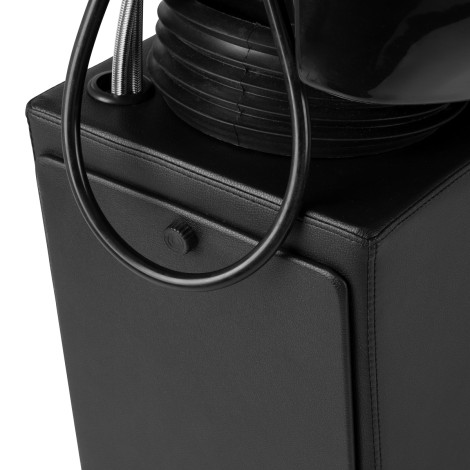Unité de lavage coiffure Hair System Borneo noir — gros plan surface