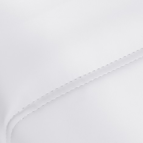 Cadeira elétrica cosmética Azzurro 708A com 4 motores e aquecimento, super branca — close-up da superfície