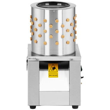 Pelle à plumer en acier inoxydable pour cailles, diamètre du tambour 305 mm, 120 W.