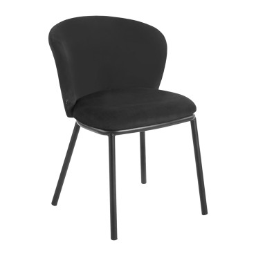 Stolica 4Rico Linea crna — pogled sprijeda