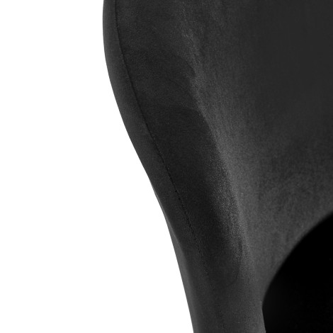 Chair 4Rico Linea black — close-up of the backrest