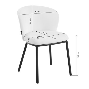Stol 4Rico Linea bel — stranski pogled