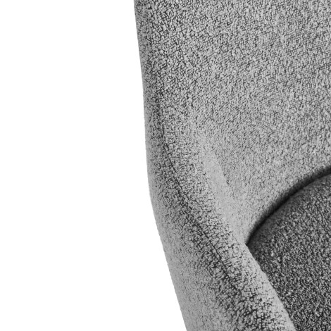 Chaise 4Rico Intra gris — gros plan accoudoir