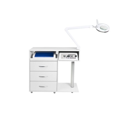 Y-300 hvid fodplejeassistent — forfra
