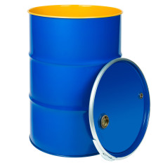 Tampa de aço OH 212L Removível com rolhas 2 e 3/4 azul envernizado