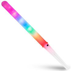 Bâtons LED lumineux pour la barbe à papa, 7 fonctions, ensemble de 50 pièces.