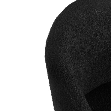 Stol 4Rico Asola svart — närbild av ryggstöd