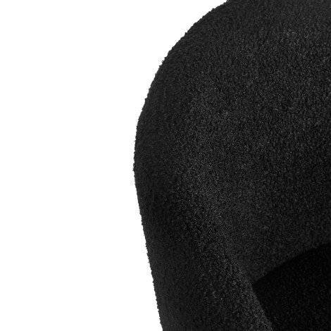 Stolica 4Rico Asola crna — detaljni prikaz naslona za leđa