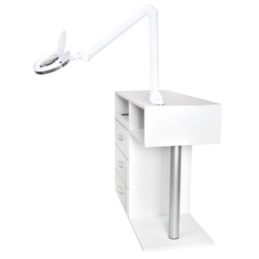 Y-300 witte podologie-assistent — zijaanzicht