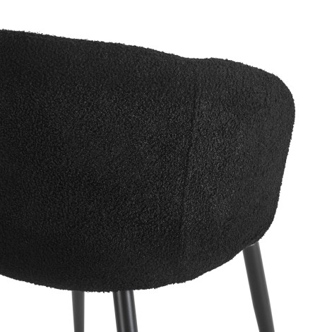Stuhl 4Rico Asola schwarz — Detailaufnahme Rückenlehne