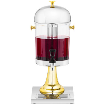 Dispensador de refrigeração do buffet do dispensador para sucos de bebidas 8 l de ouro