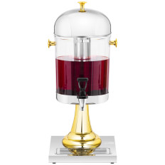 Dispensador de refrigeração do buffet do dispensador para sucos de bebidas 8 l de ouro