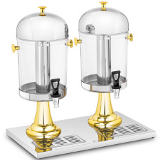 Dispensador de refrigeração de buffet de dispensador para sucos duplo duplo 2 x 8 L