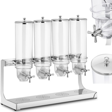 Dispenser Dispenser för kronblad av kronblad Muesli Bakaly Coffee 4 x 3,5 l
