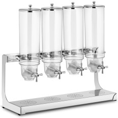 Dispensador Dispensador para Pétalas de Pétalas Muesli Bakaly Café 4 x 3,5 L