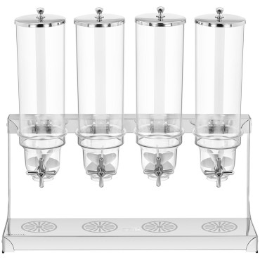 Dispenser Dispenser per petali di petali Muesli Bakaly Coffee 4 x 3,5 l