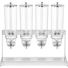 Dispenser Dispenser per petali di petali Muesli Bakaly Coffee 4 x 3,5 l