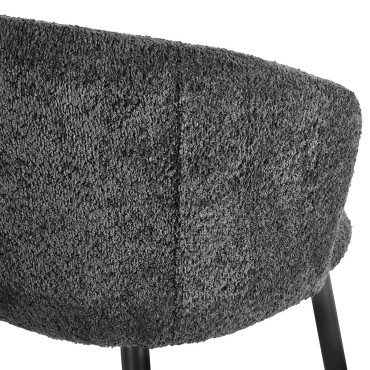 Chair 4Rico Verso black — close-up of the backrest